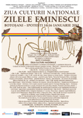 Afis Zilele Eminescu ianuarie 2013